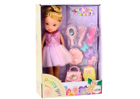 LEAN Toys Lalka Baletnica Różowa Balerina Akcesoria Dodatki Sukienka Zestaw