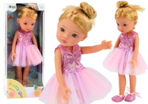 LEAN Toys Lalka Baletnica Różowa Laleczka Balerina Sukienka 33cm