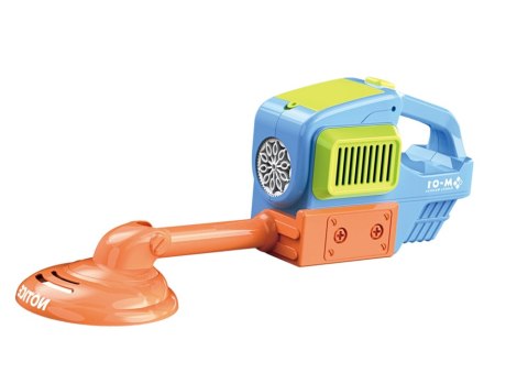 LEAN Toys Maszyna Do Baniek Mydlanych Kosiarka Podkaszarka Dwa Płyny Niebieska