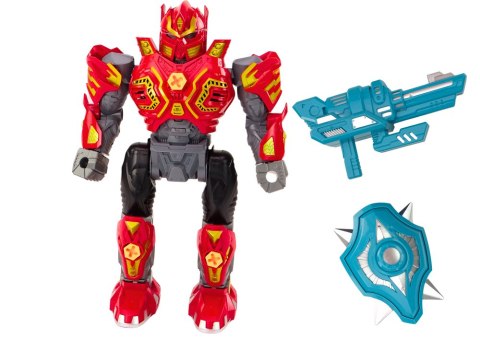 LEAN Toys Robot Do Skręcania Broń Wiertarka Śrubokręt Światła Dźwięk Czerwony