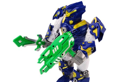 LEAN Toys Robot Do Skręcania Broń Wiertarka Śrubokręt Światła Dźwięk Granatowy