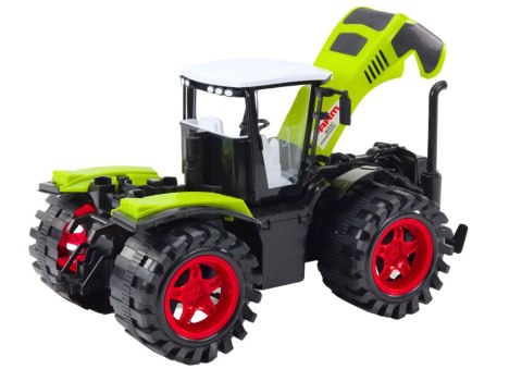 LEAN Toys Traktor Farmerski Duży Napęd Frykcyjny Zielony Pojazd Rolniczy