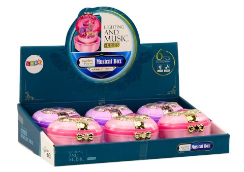 LEAN Toys Zestaw Kuferek Szkatułka Serduszko Pudełko Na Biżuterię Akcesoria MIX