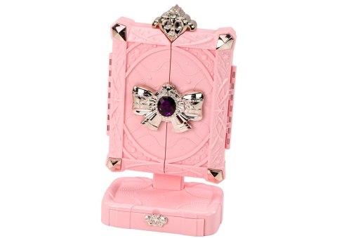 LEAN Toys Zestaw Piękności Lustro Na Stojaku Regulowane Różowy