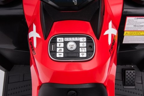 LEAN CARS Quad Na Akumulator S615 Czerwony 24V