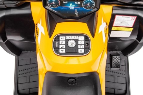 LEAN CARS Quad Na Akumulator S615 Żółty 24V