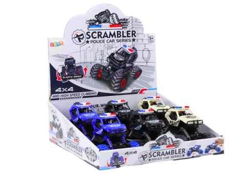 LEAN Toys Autko Policyjne Napęd Frykcyjny 3 Kolory Terenowe