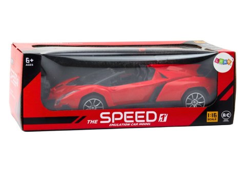 LEAN Toys Auto Samochód Sportowy Zdalnie Sterowany RC 1:16 Czerwone