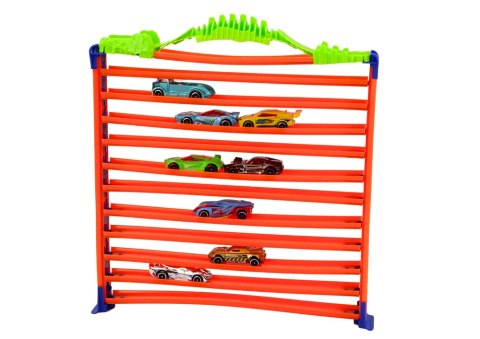 LEAN Toys Garaż Parking Tor Samochodowy 2w1 Resoraki Pętla 360* Zestaw