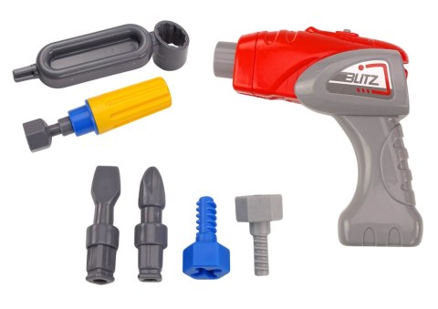 LEAN Toys Helikopter Kreskówkowy Do Skręcania DIY Niebieski