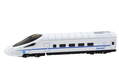 LEAN Toys Model Kolekcjonerski Pociąg Wagon Biały 1:48 Metalowy