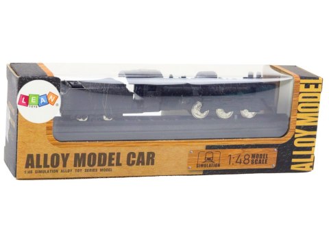 LEAN Toys Model Kolekcjonerski Pociąg Wagon Lokomotywa 1:48 Metalowy Czarny