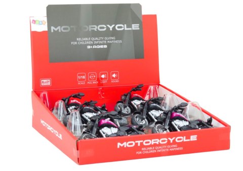 LEAN Toys Motocykl Sportowy Harley z Napędem Frykcyjnym 3 Kolory