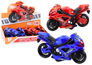 LEAN Toys Motocykl Sportowy Napęd Frykcyjny Światło i Dźwięk 2 Kolory