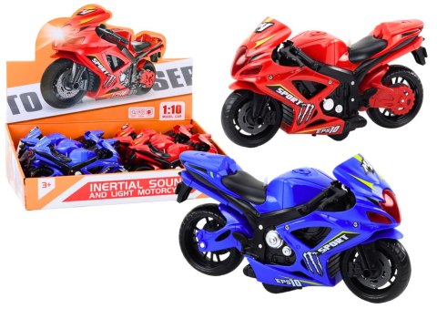 LEAN Toys Motocykl Sportowy Napęd Frykcyjny Światło i Dźwięk 2 Kolory