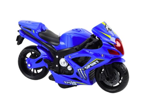 LEAN Toys Motocykl Sportowy Napęd Frykcyjny Światło i Dźwięk 2 Kolory