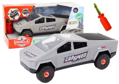 LEAN Toys Nowoczesne Auto Do Rozkręcania DIY Śrubokręt Szare