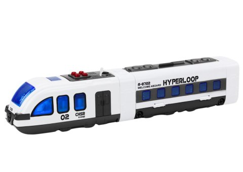 LEAN Toys Pociąg Pasażerski Tory Do Skręcania Majsterkowania DIY Dźwięki Światła