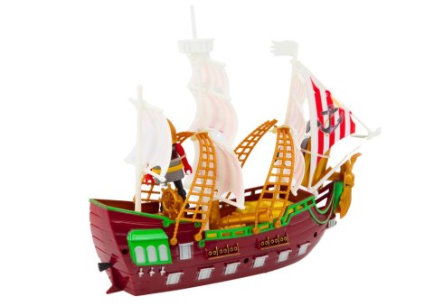 LEAN Toys Statek Romański Rzymianie Światła Dźwięki Katapulta Palmy