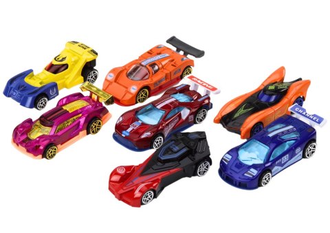 LEAN Toys Zestaw Resoraków W Walizce Autka Sportowe Sygnalizacja Droga Zestaw 50 ele.