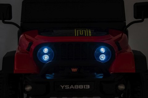 LEAN CARS Auto Na kumulator A8813 24V Czerwony