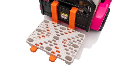 LEAN CARS Wózek Widłowy Na Akumulator XMX638 Różowy