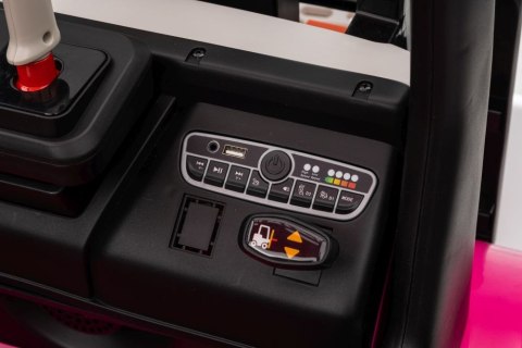 LEAN CARS Wózek Widłowy Na Akumulator XMX638 Różowy