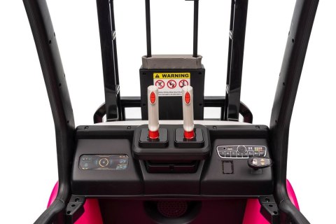 LEAN CARS Wózek Widłowy Na Akumulator XMX638 Różowy