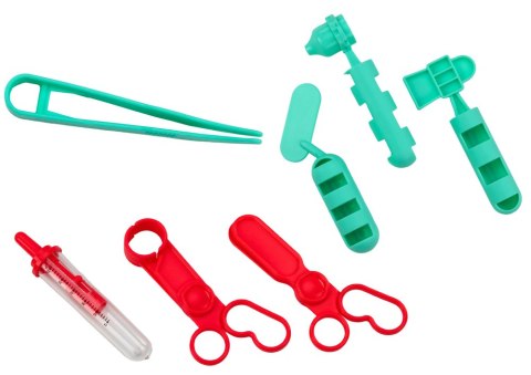 LEAN TOYS Apteczka Dziecięcia Narzędzia Lekarskie W Walizce Różowy