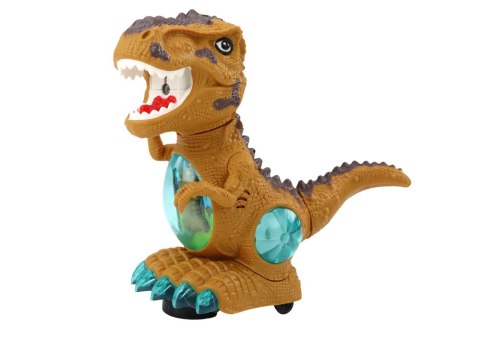 LEAN Toys Dinozaur Tańczący Czujnik Przeszkód Światła Dźwięki Żółty