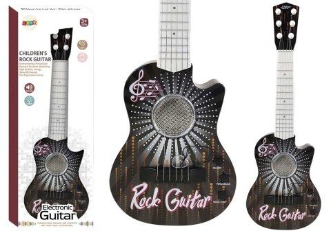 LEAN Toys Gitara Zabawkowa Elektryczna Światła Dźwięki Kostka