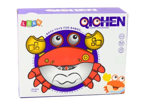 LEAN Toys Maszyna do Baniek Mydlanych Krab Czerwony