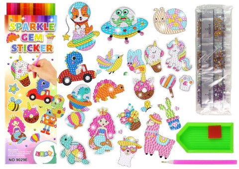 LEAN Toys Naklejki Do Wyklejania Diamencikami Haft Diamentowy