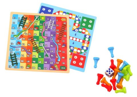 LEAN Toys Projektor Do Rysowania Dinozaur Stolik Gry 2w1 Chińczyk Węże Zielony