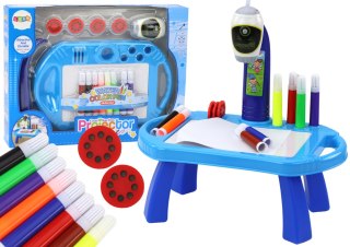 LEAN Toys Projektor Rzutnik Do Rysowania Stoliczek Niebieski