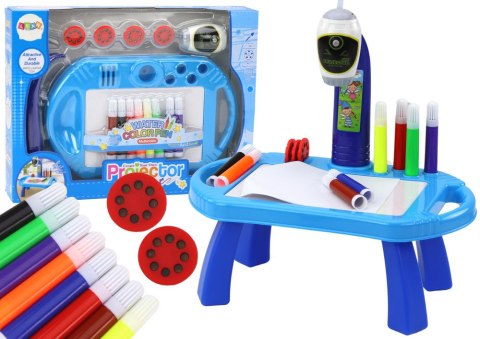 LEAN Toys Projektor Rzutnik Do Rysowania Stoliczek Niebieski