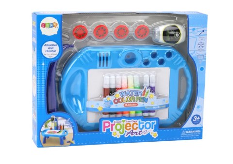 LEAN Toys Projektor Rzutnik Do Rysowania Stoliczek Niebieski