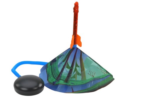 LEAN Toys Wyrzutnia Rakiet Gra Dinozaury Las Kolorowe Pompka