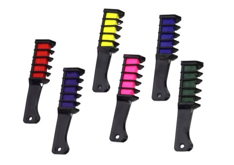 LEAN Toys Zestaw Do Koloryzacji Włosów Kreda 6 Sztuk Matowe