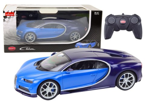 Rastar Samochód Zdalnie Sterowany RC 1:14 Bugatti Veyron Chiron Niebieski