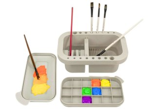 LEAN Myjka Pojemnik Do Mycia Przechowywania Pędzli Organizer