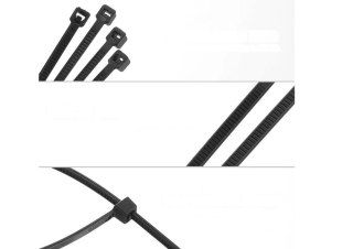 LEAN Opaski Zaciskowe Kablowe Do Kabli Ziperki Trytki Trytytki 250x1.2 MM