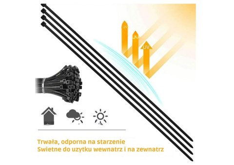 LEAN Opaski Zaciskowe Kablowe Do Kabli Ziperki Trytki Trytytki 250x1.2 MM