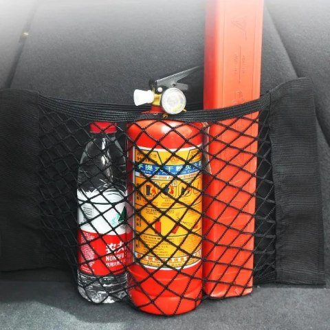 LEAN Siatka Do Bagażnika Auta Organizer Torba Na Wkręty Mocna Kieszeń 20 x 26cm