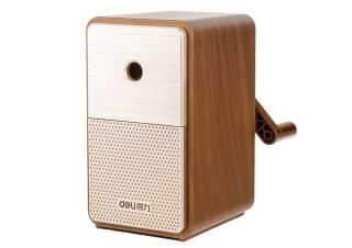 LEAN Strugaczka Na Korbkę Z Pojemnikiem Regulacja Ostrza Brązowa