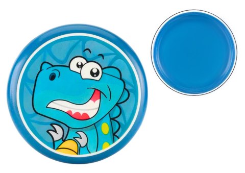 LEAN TOYS Dysk Latający Frisbee z Dinozaurem Niebieski 20 Cm