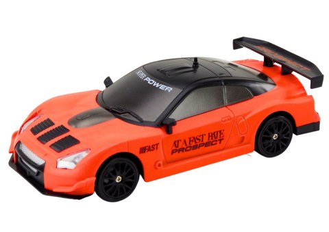LEAN Toys Autko Sportowe Zdalnie Sterowane R/C 1:24 Pomarańczowe Wymienne Koła