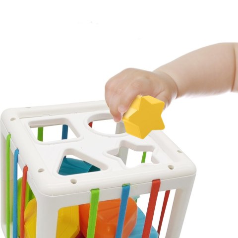 LEAN Toys Elastyczna Kostka Sensoryczna Antystresowa Sorter Gumki Klocki Dla Dzieci