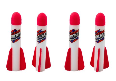 LEAN Toys Gra Potrójna Wyrzutnia Katapulta Rakiet Piankowych Pompka