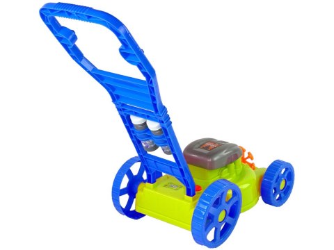 LEAN Toys Kosiarka Maszyna do Baniek Mydlanych Niebieska Bańki Mydlane Muzyka